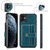 For iPhone 11 Pro Max JEEHOOD RFID Blocking Anti-Theft Wallet Phone Case (Blue)