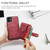 For iPhone 12 Pro Max JEEHOOD RFID Blocking Anti-Theft Wallet Phone Case(Red)