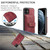For iPhone 12 Pro Max JEEHOOD RFID Blocking Anti-Theft Wallet Phone Case(Red)