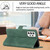 For Samsung Galaxy A72 5G Cubic Skin Feel Flip Leather Phone Case(Dark Green)