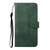 For iPhone 13 Cubic Skin Feel Flip Leather Phone Case(Green)