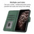 For iPhone 13 Cubic Skin Feel Flip Leather Phone Case(Green)