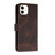 For iPhone 11 Cubic Skin Feel Flip Leather Phone Case (Brown)