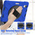 For iPad mini 6 Silicone + PC Protective Tablet Case with Holder & Shoulder Strap(Blue)