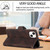 For iPhone 13 Cubic Skin Feel Flip Leather Phone Case(Brown)