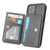 For iPhone 11 Pro Max Calf Texture Magnetic Case (Black)