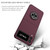 For Samsung Galaxy Z Flip3 5G Armor Ring Holder Phone Case(Wine Red)