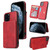 For iPhone 12 Pro Max Calf Texture Magnetic Case(Red)