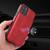 For iPhone 12 Pro Max Calf Texture Magnetic Case(Red)