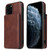 For iPhone 12 mini Calf Texture Magnetic Case (Coffee)