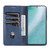 For Samsung Galaxy S22+ AZNS Magnetic Calf Texture Horizontal Flip Leather Phone Case(Dark Blue)