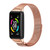 For Huawei Band 6 / Honor Band 6 / 7 MIJOBS Milan Stainless Steel Magnetic Watch Band(Rose Gold)