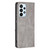 For Samsung Galaxy A23 5G Prismatic Invisible Magnetic Leather Phone Case(Grey)