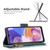 For Samsung Galaxy A23 5G Colored Drawing Pattern Zipper Leather Phone Case(Plum Blossom)
