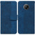 For Nokia G300 Geometric Embossed Leather Phone Case(Blue)