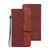For Samsung Galaxy M30s / M21 Geometric Embossed Leather Phone Case(Brown)