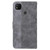 For Xiaomi Redmi 9C Geometric Embossed Leather Phone Case(Grey)