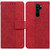 For Xiaomi Redmi Note 8 Pro Geometric Embossed Leather Phone Case(Red)