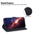 For iPhone 13 mini Geometric Embossed Leather Phone Case (Black)