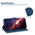For Samsung Galaxy S20 Geometric Embossed Leather Phone Case(Blue)