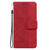 For iPhone 12 Pro Max Geometric Embossed Leather Phone Case(Red)