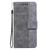 For iPhone XS Max Geometric Embossed Leather Phone Case(Grey)
