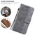 For iPhone XS Max Geometric Embossed Leather Phone Case(Grey)