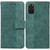 For Samsung Galaxy S20+ Geometric Embossed Leather Phone Case(Green)