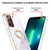 For Samsung Galaxy Note20 Ultra Electroplating Marble IMD TPU Phone Case with Ring Holder(White 006)