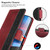 For Xiaomi Redmi 9A Stitching Side-Magnetic RFID Leather Phone Case(Red)