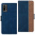 For Xiaomi Redmi 9T Stitching Side-Magnetic RFID Leather Phone Case(Royal Blue)