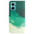For Xiaomi Redmi Note 11E / Redmi 10 5G Watercolor Pattern Horizontal Flip Leather Phone Case(Cyan Green)