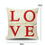 2 PCS Love Couple Valentine Day Gift Linen Pillowcase Car Sofa Cushion, Without Pillow Core, Size: 45x45cm(R-PQL003)