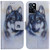 For Infinix Note 10 Pro X695 Coloured Drawing Leather Phone Case(White Wolf)