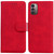 For Nokia G11 / G21 Skin Feel Pure Color Flip Leather Phone Case(Red)