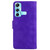 For Infinix Hot 11 X662 Skin Feel Pure Color Flip Leather Phone Case(Purple)