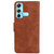 For Infinix Hot 11 X662 Skin Feel Pure Color Flip Leather Phone Case(Brown)