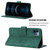 For iPhone 12 Pro Crossbody 3D Embossed Flip Leather Phone Case(Dark Green)