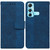 For Infinix Hot 11 X662 Geometric Embossed Leather Phone Case(Blue)
