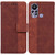 For Infinix Hot 11s X6812 Geometric Embossed Leather Phone Case(Brown)