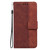 For Infinix Hot 11s X6812 Geometric Embossed Leather Phone Case(Brown)