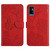 For ZTE Blade A71 Skin Feel Butterfly Peony Embossed Leather Phone Case(Red)