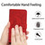 For ZTE Blade A71 Skin Feel Butterfly Peony Embossed Leather Phone Case(Red)