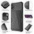 For iPhone XR Glitter Magnetic Card Bag Phone Case(Black)