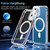 For iPhone 12 Cat-eye TPU + Acrylic Magsafe Phone Case(Black)