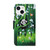 For iPhone 13 mini Coloured Drawing Pattern Leather Phone Case (Panda)