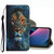 For iPhone 13 mini Coloured Drawing Pattern Leather Phone Case (Lion)