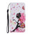 For iPhone 13 mini Coloured Drawing Pattern Leather Phone Case (Dancing Girl)