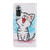 For Xiaomi Redmi Note 10 Pro 3D Colored Drawing Leather Phone Case(Red Mouth Cat)