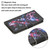 For Samsung Galaxy S22 Ultra 5G Colored Drawing Pattern Flip Leather Case(Fluorescent Butterfly)